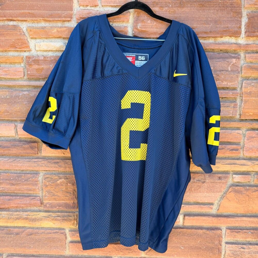 1997 Charles Woodson Michigan Wolverines Nike Home Authentic Jersey Size 56 3XL